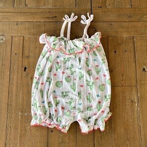 Mudpie cactus print bamboo romper